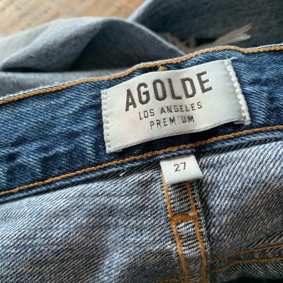 Agolde high rise distressed jeans 27 - Picture 4 of 8